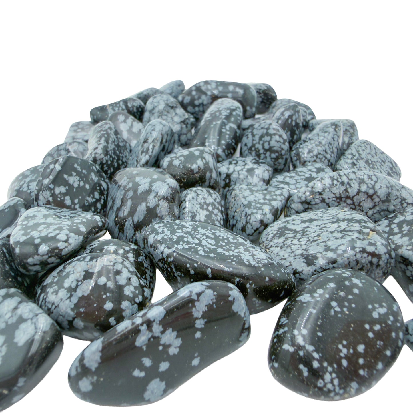 Snowflake Obsidian Tumbled Stones from Utah, United States, AA grade, photo 4 of 6