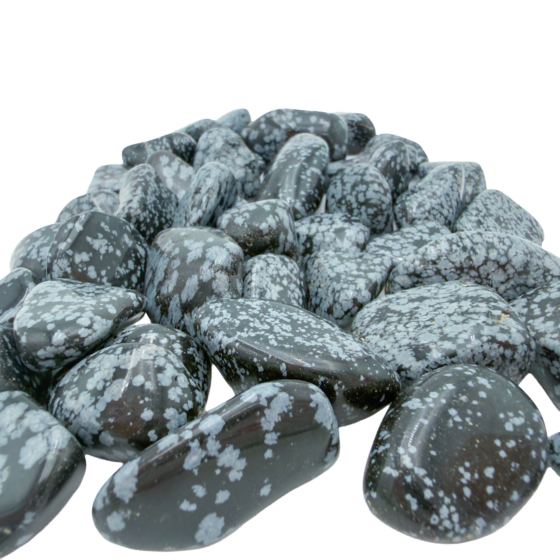 Snowflake Obsidian Tumbled Stones from Utah, United States, AA grade, photo 4 of 6