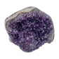 AA grade amethyst geode from Uruguay, alternate angle, a thick pale grey agate rim, specimen 55.