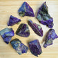 Near view of Stichtite raw stone, from South Africa.
