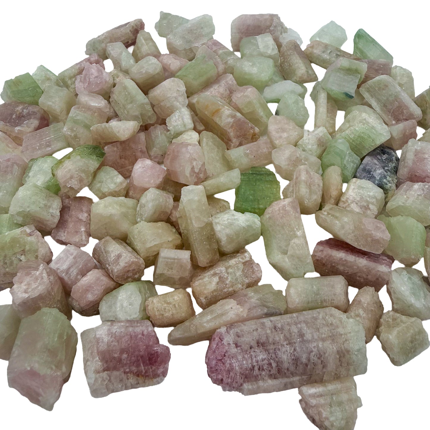 Watermelon Tourmaline Raw Crystals - Minas Gerais, Brazil