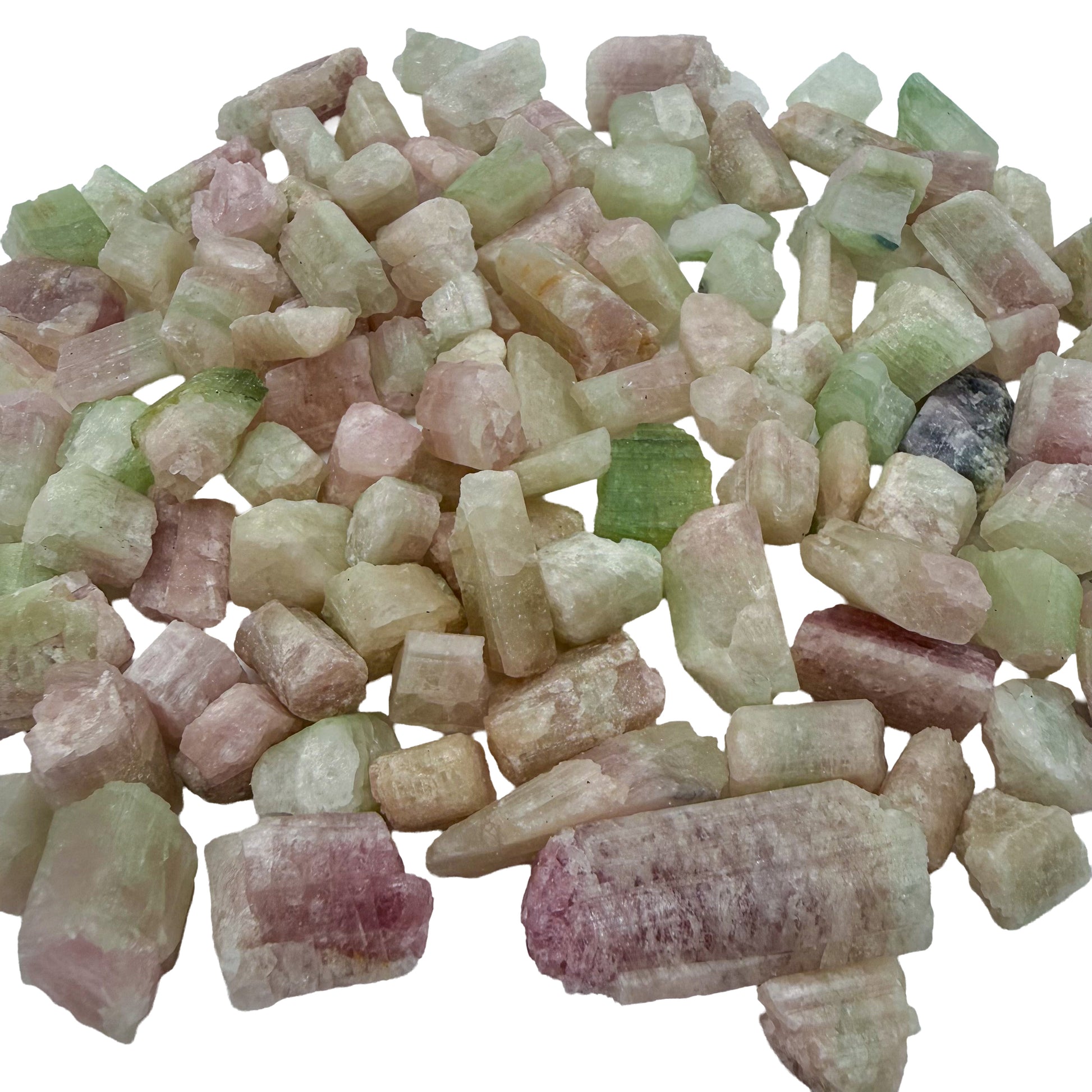 Watermelon Tourmaline Raw Crystals - Minas Gerais, Brazil