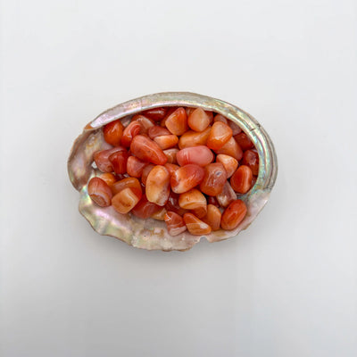 Ethically sourced Grade AA Carnelian tumbled stone from Francistown, Botswana at Beyond Bohemian