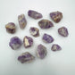 Detail of Amethyst raw stone, from Alaotra-Mangoro, Madagascar, drawn on for Stress Relief.