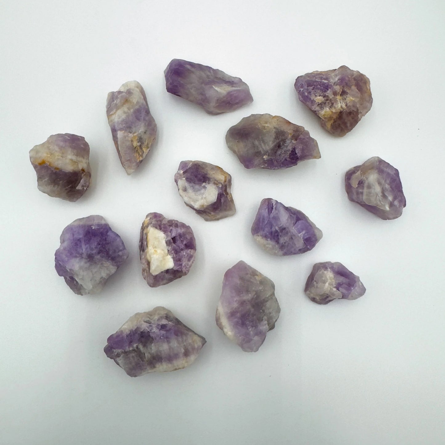 Detail of Amethyst raw stone, from Alaotra-Mangoro, Madagascar, drawn on for Stress Relief.