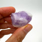 Back view of Grade A Amethyst raw showing natural surface