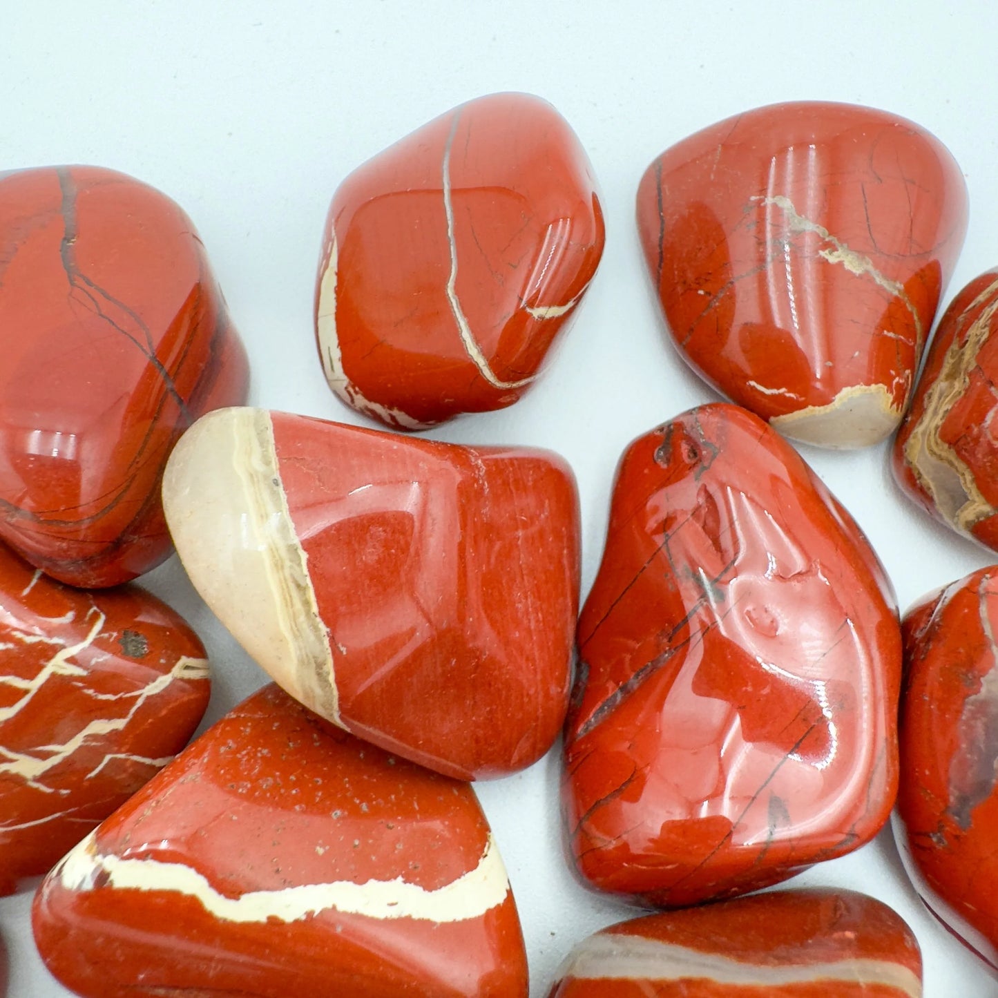 Red Jasper tumbled stone in Red tones from South Africa for Confidence and Protection