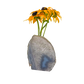 Agate crystal vase with concentric banding and crystalline quartz center, A grade, Minas Gerais Brazil, view 1