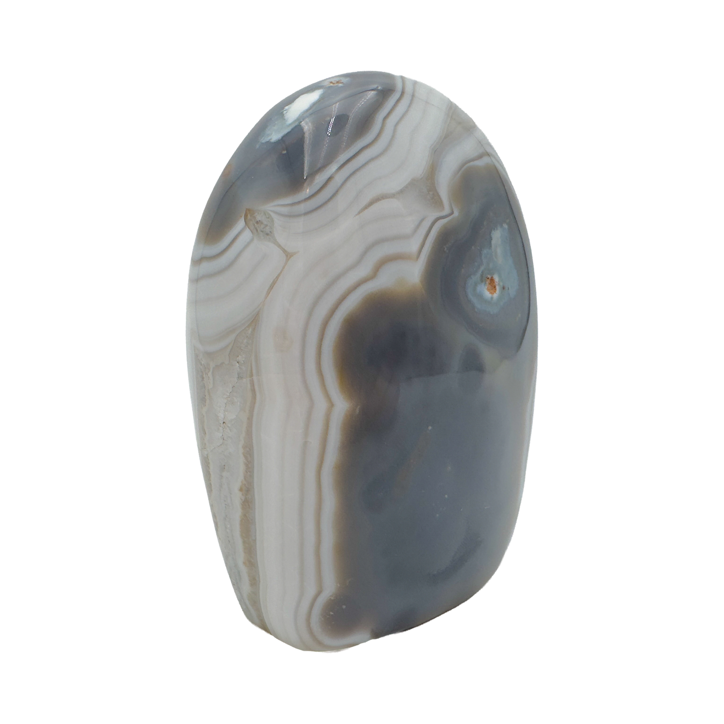 Top view of Agate freeform from Madagascar