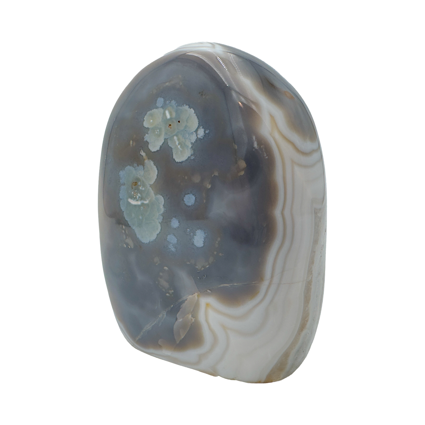 Alternate angle of Agate freeform showing natural form