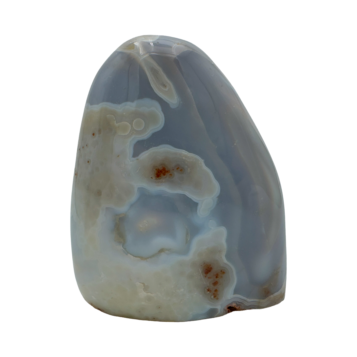 Side profile of Agate freeform from Madagascar