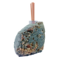 Agate reed diffuser rear view, rough undyed nodule exterior from Minas Gerais Brazil