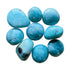Amazonite Palm Stones traditionally associated with Anxiety Relief, Calm & Communication — blue polished, A grade from Madagascar