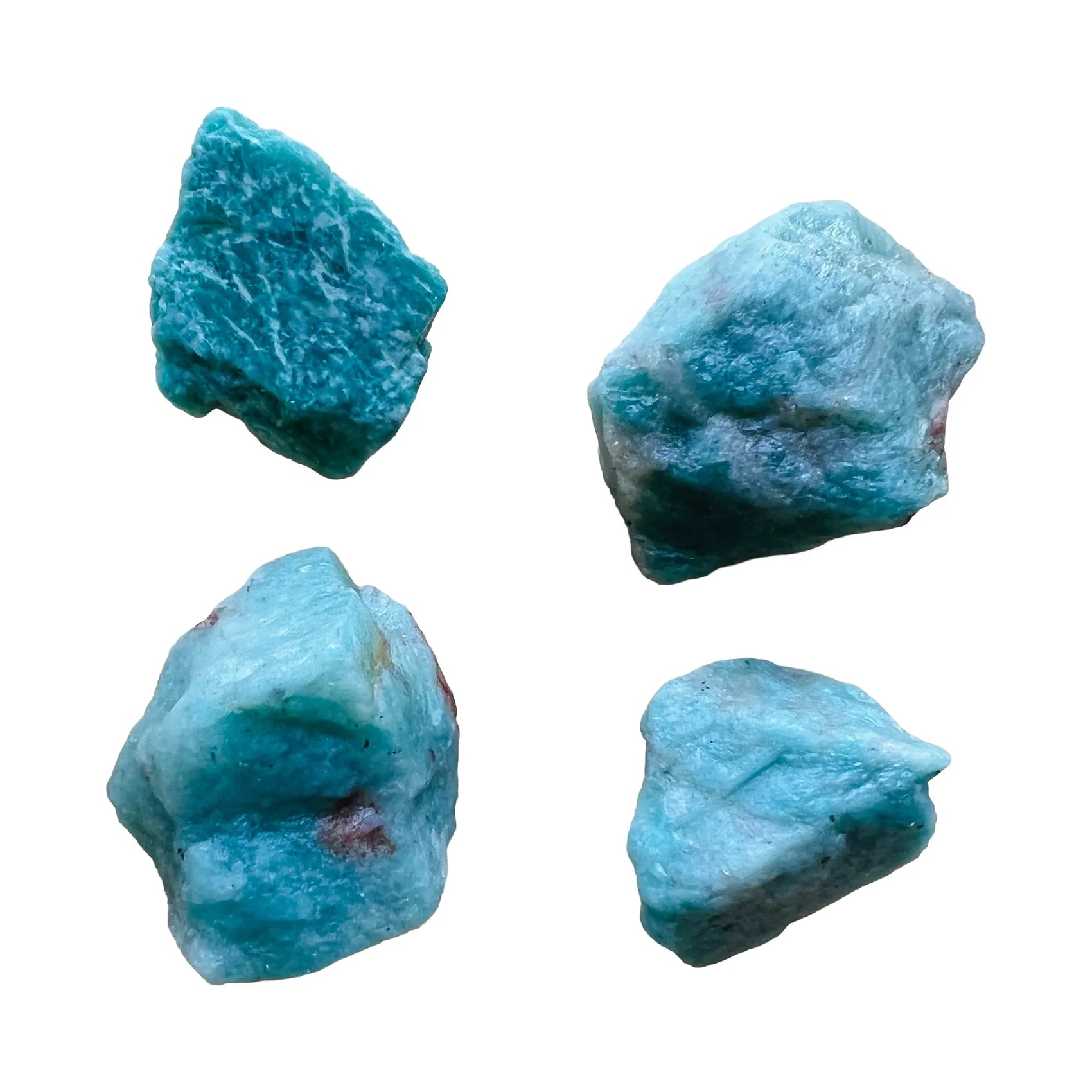 Amazonite Crystals for Anxiety Relief, Calm & Communication — beginner-friendly blue rough natural, hand-selected AA from Canada