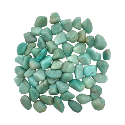 Amazonite Crystals for Anxiety Relief, Calm, Communication & Heart Chakra Support — blue polished, AA grade from Brazil