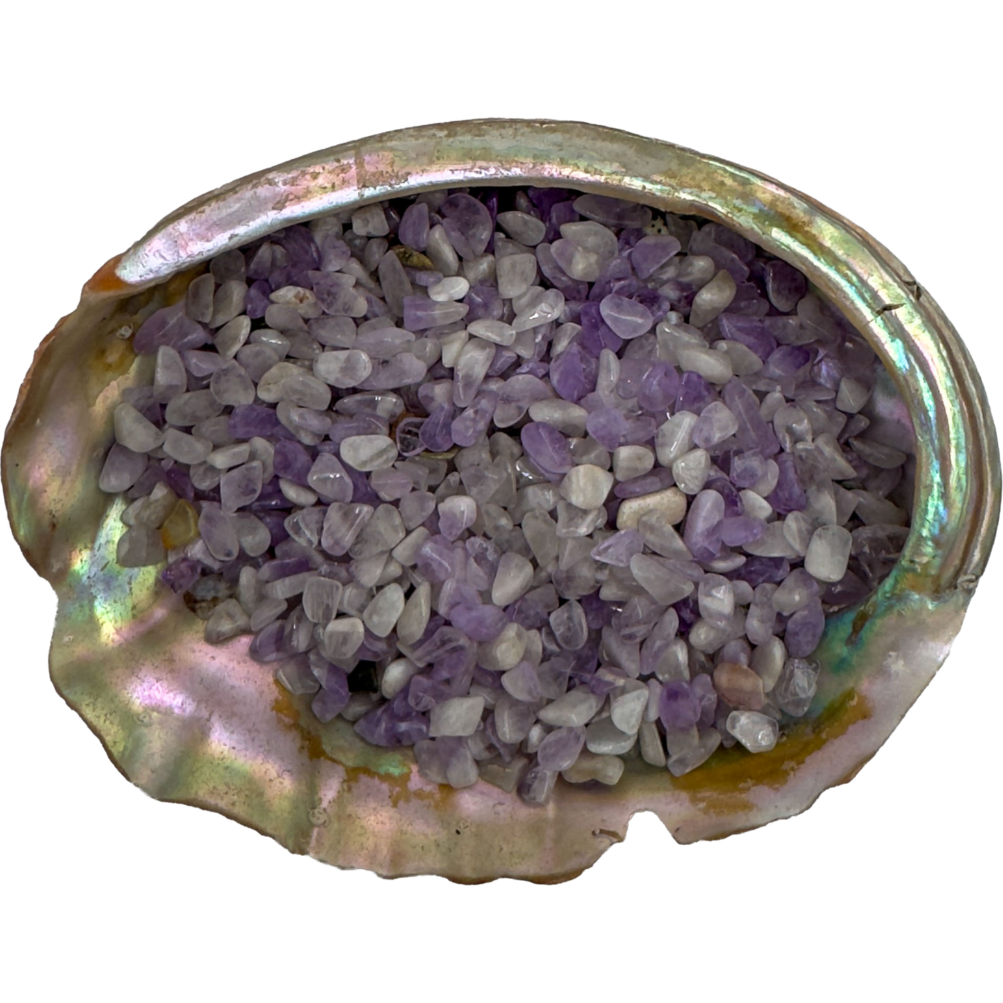 Amethyst polished crystal chips from Madagascar, deep violet purple, 0.25-0.50 inch