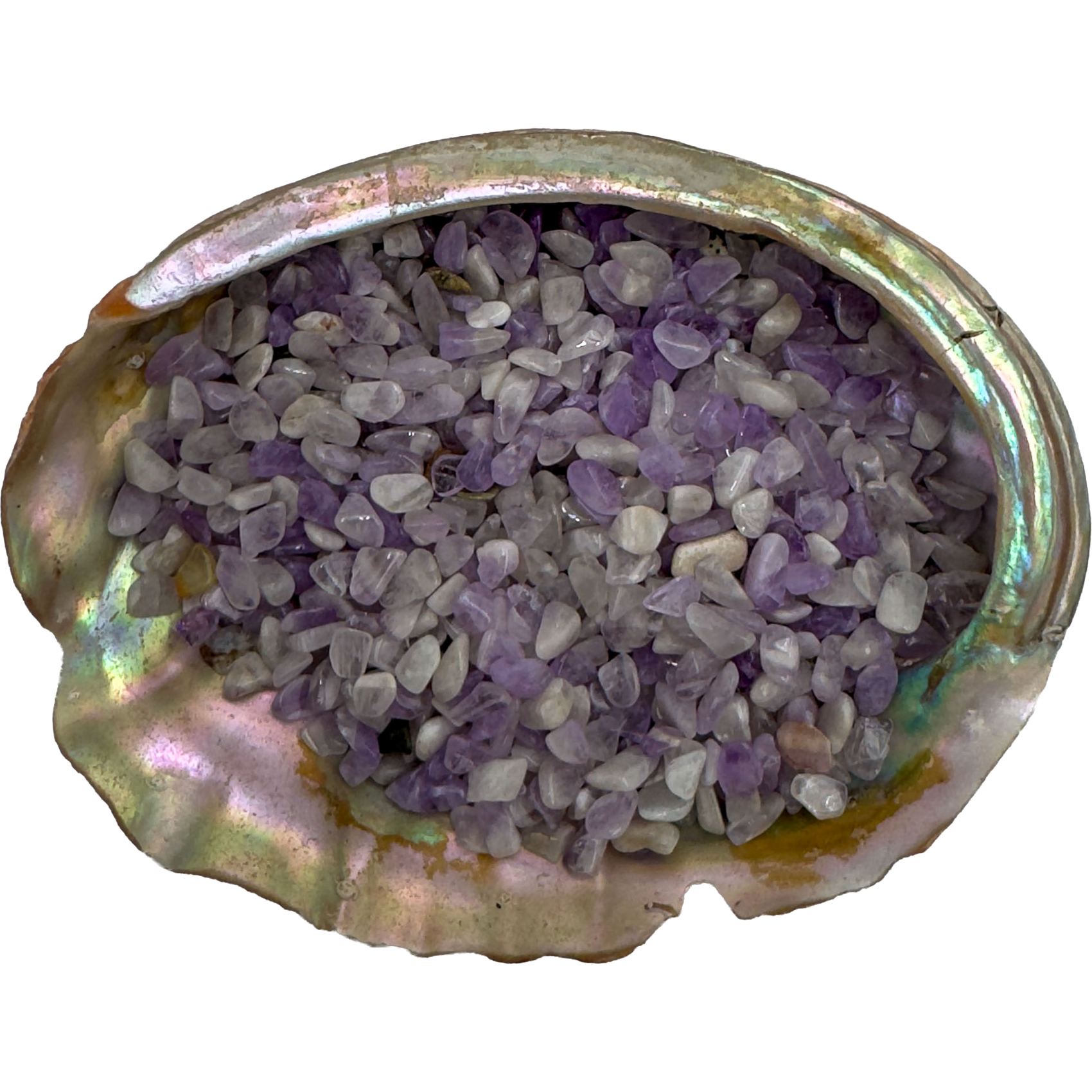Amethyst polished crystal chips from Madagascar, deep violet purple, 0.25-0.50 inch