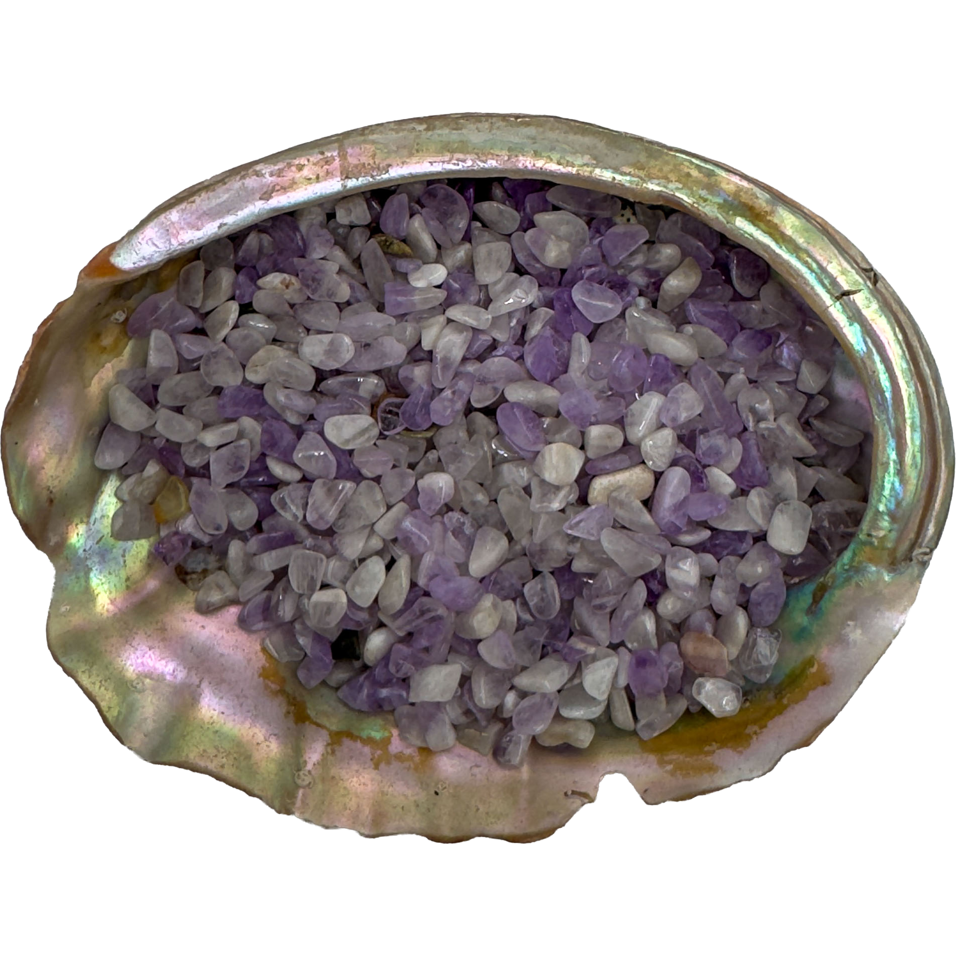 Amethyst polished crystal chips from Madagascar, deep violet purple, 0.25-0.50 inch