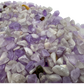 Amethyst crystal chips product shot, Grade A Madagascar material showing quantity and color depth