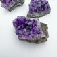 Side perspective of Amethyst specimen, sourced from Uruguay, to support Stress Relief.