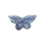 Back view of Grade A Amethyst polished crystals & decor showing natural surface