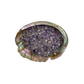 Grade A amethyst crystal chips in a bowl, sourced from Madagascar