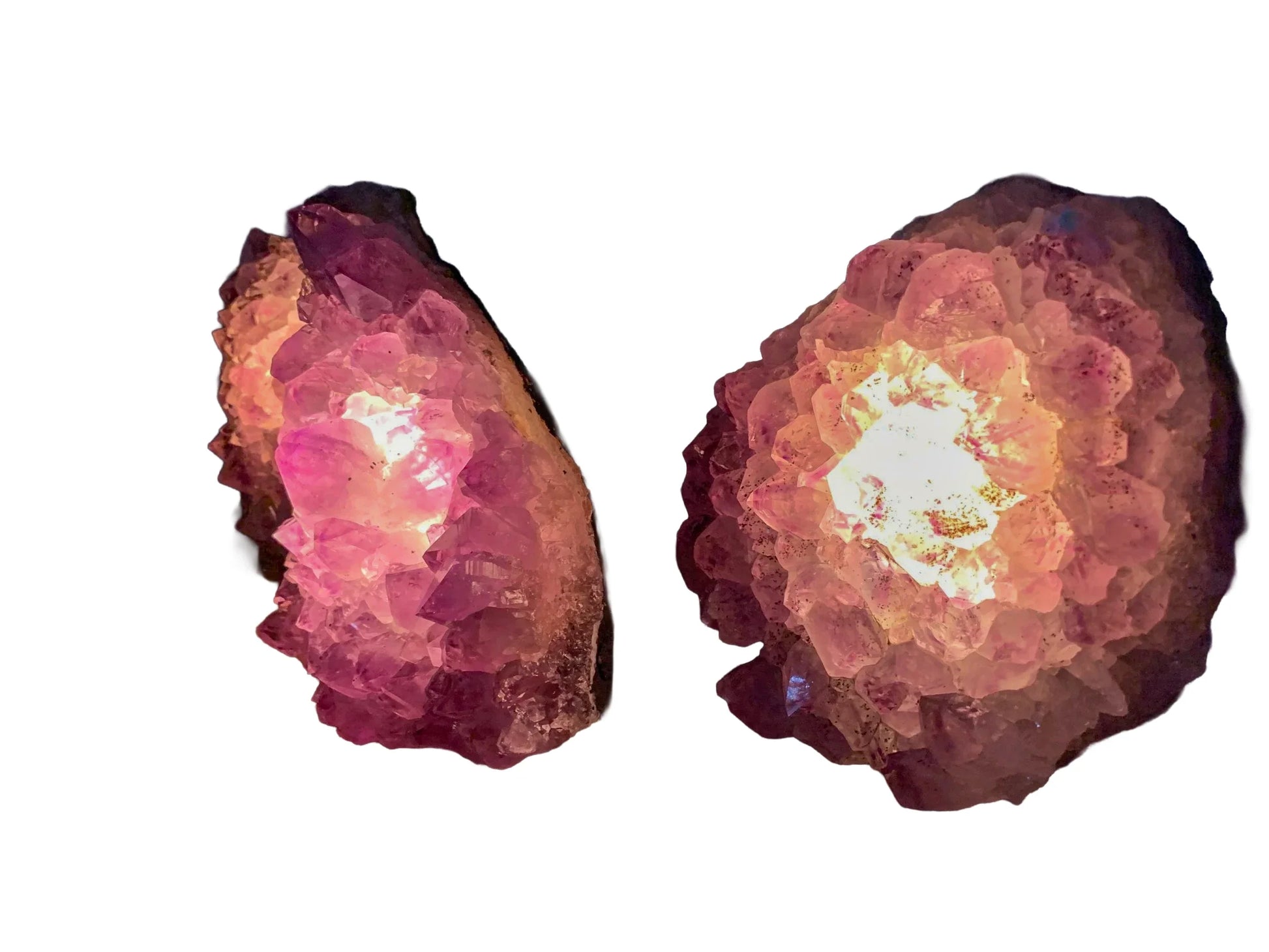 Styled with natural light Amethyst stone, from Rio Grande do Sul, Brazil, shown in its everyday setting.