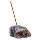 Polished Amethyst incense holder from Brazil, alternate view
