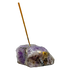 Polished Amethyst incense holder from Brazil, alternate view