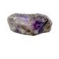 Polished Amethyst incense holder from Minas Gerais, Brazil, purple stone with a centre hole for a stick of incense