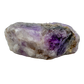 Polished Amethyst incense holder from Minas Gerais, Brazil, purple stone with a center hole for a stick of incense
