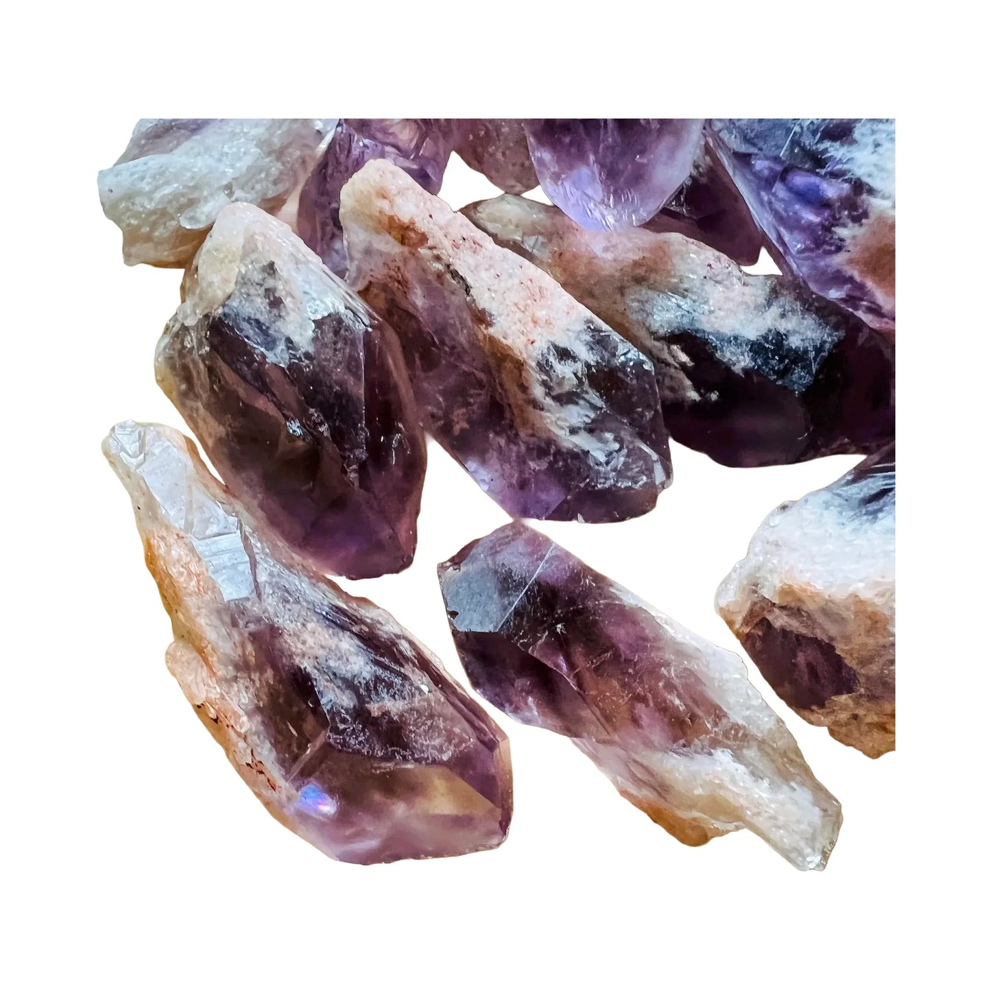 Amethyst Phantom Crystals for Anxiety Relief, Calm & Intuition — beginner-friendly purple natural, A grade Zambia-sourced