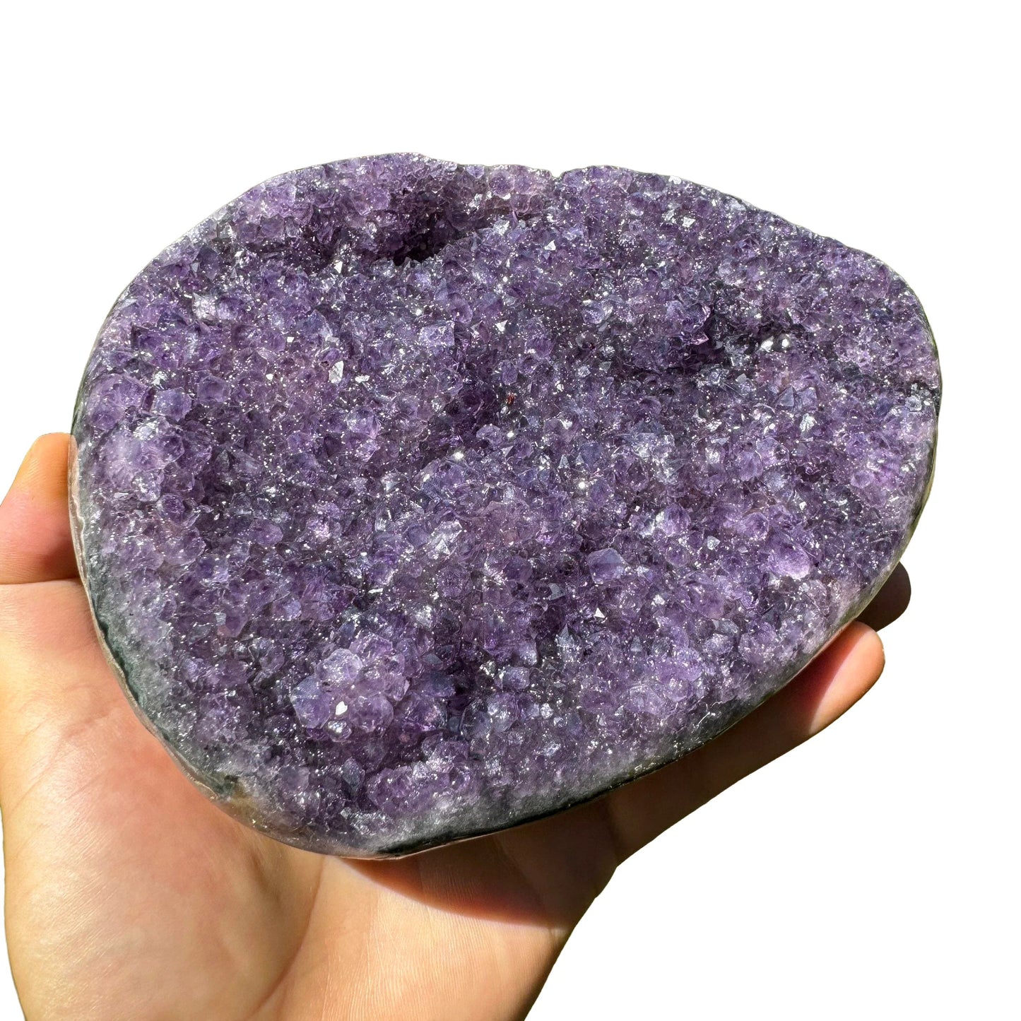 Base detail of Grade AA Amethyst geode