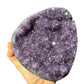 Back view of Grade AA Amethyst geode showing natural surface