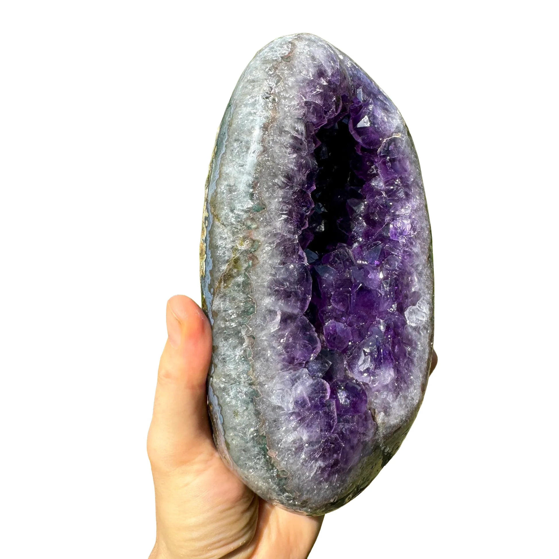 Base detail of Grade AAA Amethyst geode