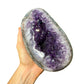 Detail shot of Grade AAA Amethyst geode under natural light