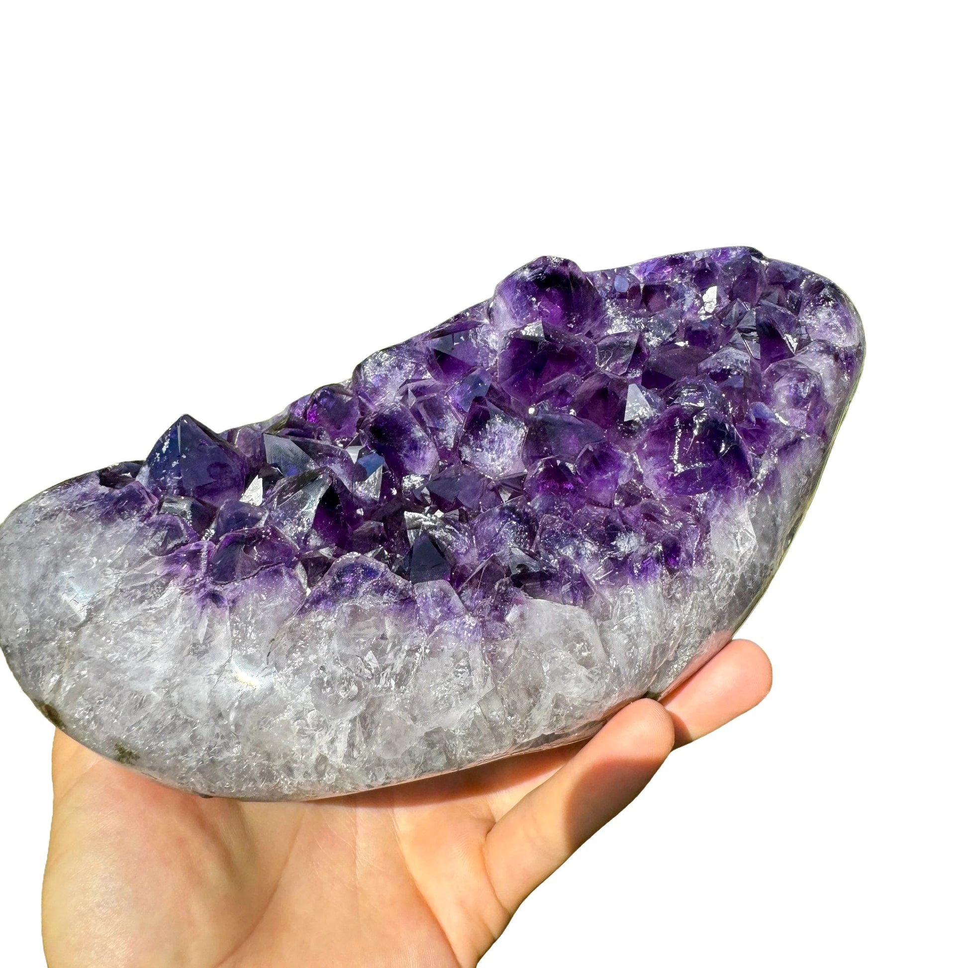 Base detail of Grade AAA Amethyst geode