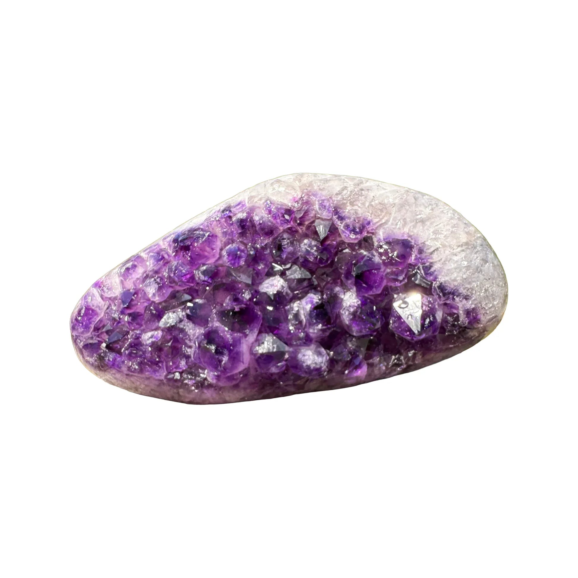 Amethyst Polished Crystal Geode Uruguay specimen natural purple crystal cave