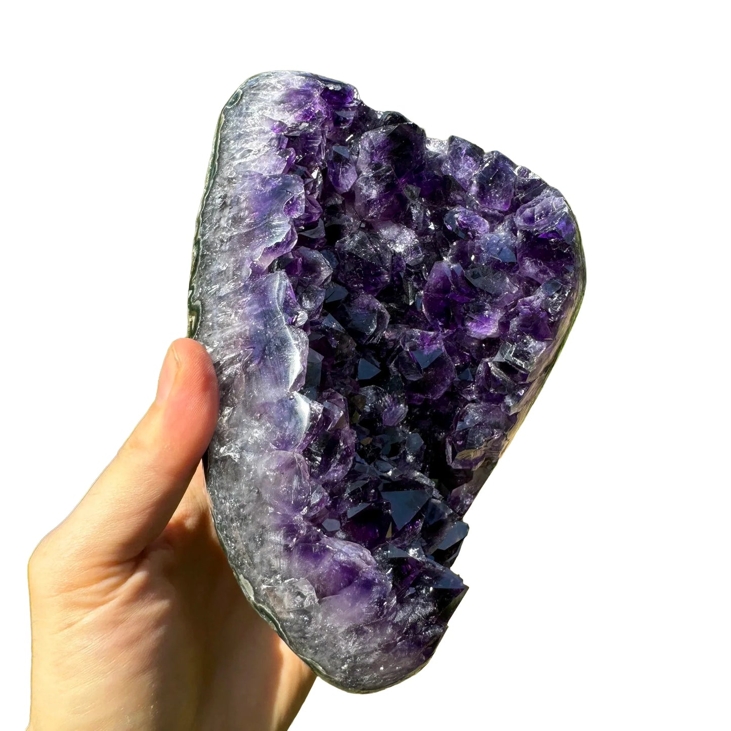 Base detail of Grade AAA Amethyst geode