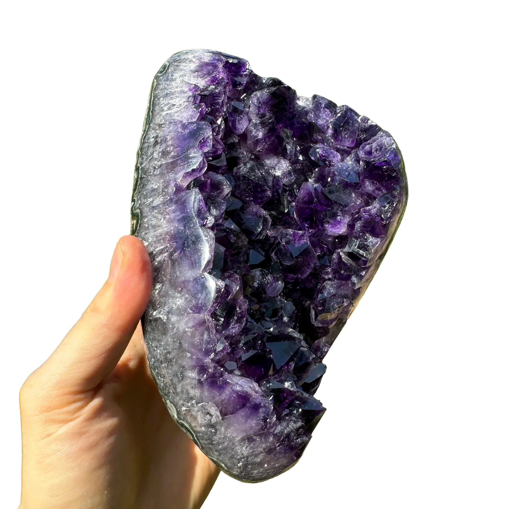Base detail of Grade AAA Amethyst geode