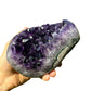 Back view of Grade AAA Amethyst geode showing natural surface