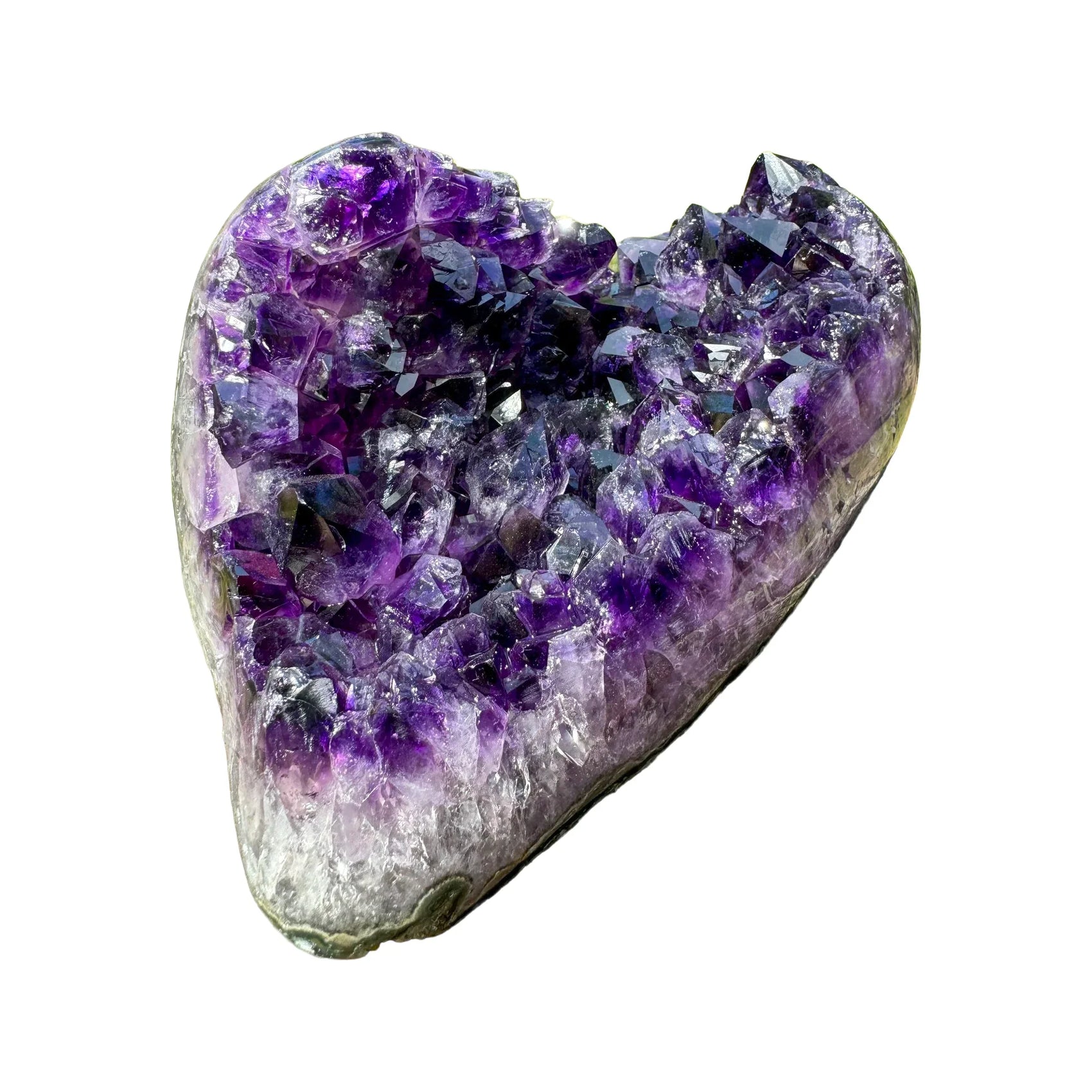 Amethyst Polished Crystal Geode Uruguay specimen natural purple crystal cave