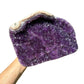 Back view of Grade AA Amethyst geode showing natural surface