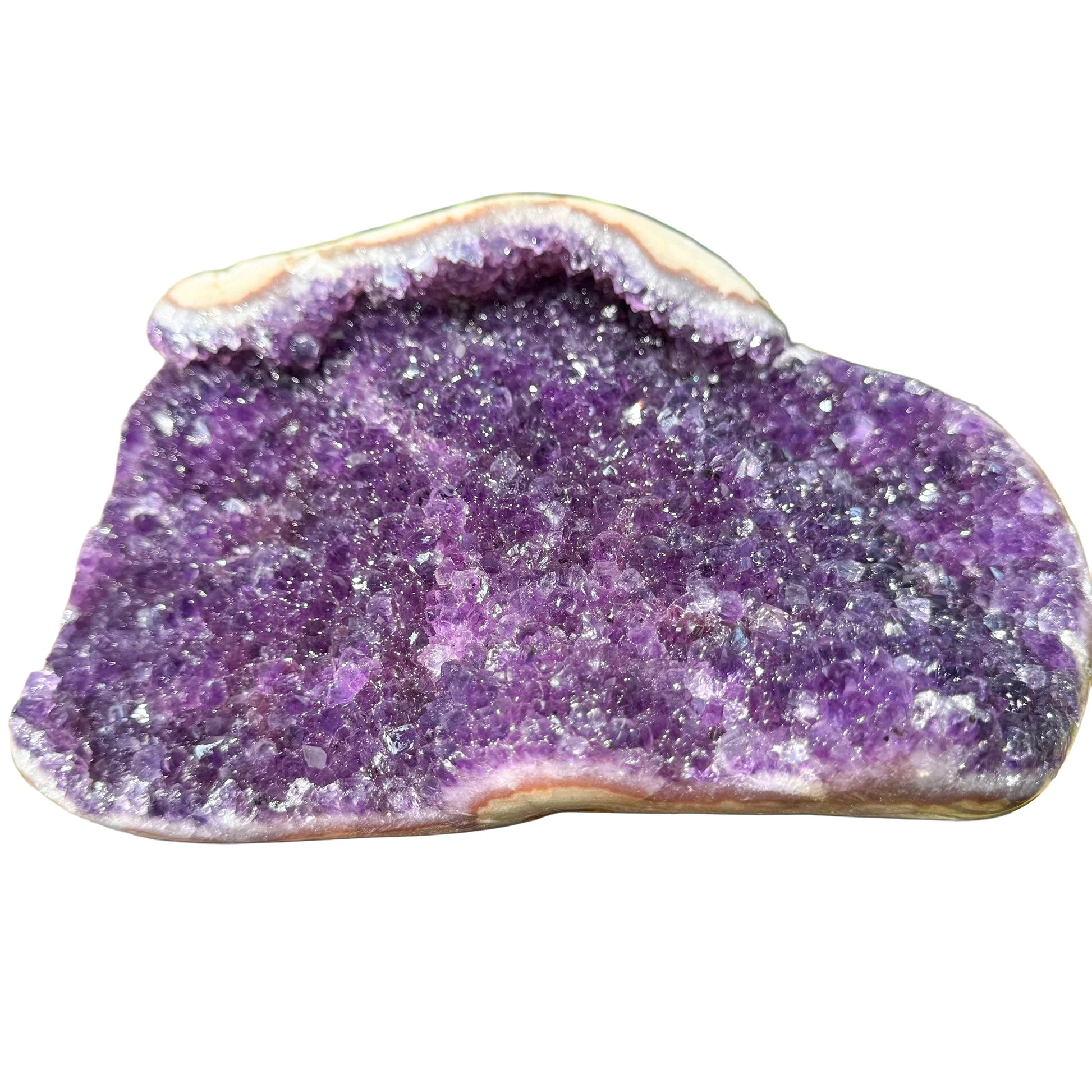 Full profile of Grade AA Amethyst geode ready to ship from Beyond Bohemian