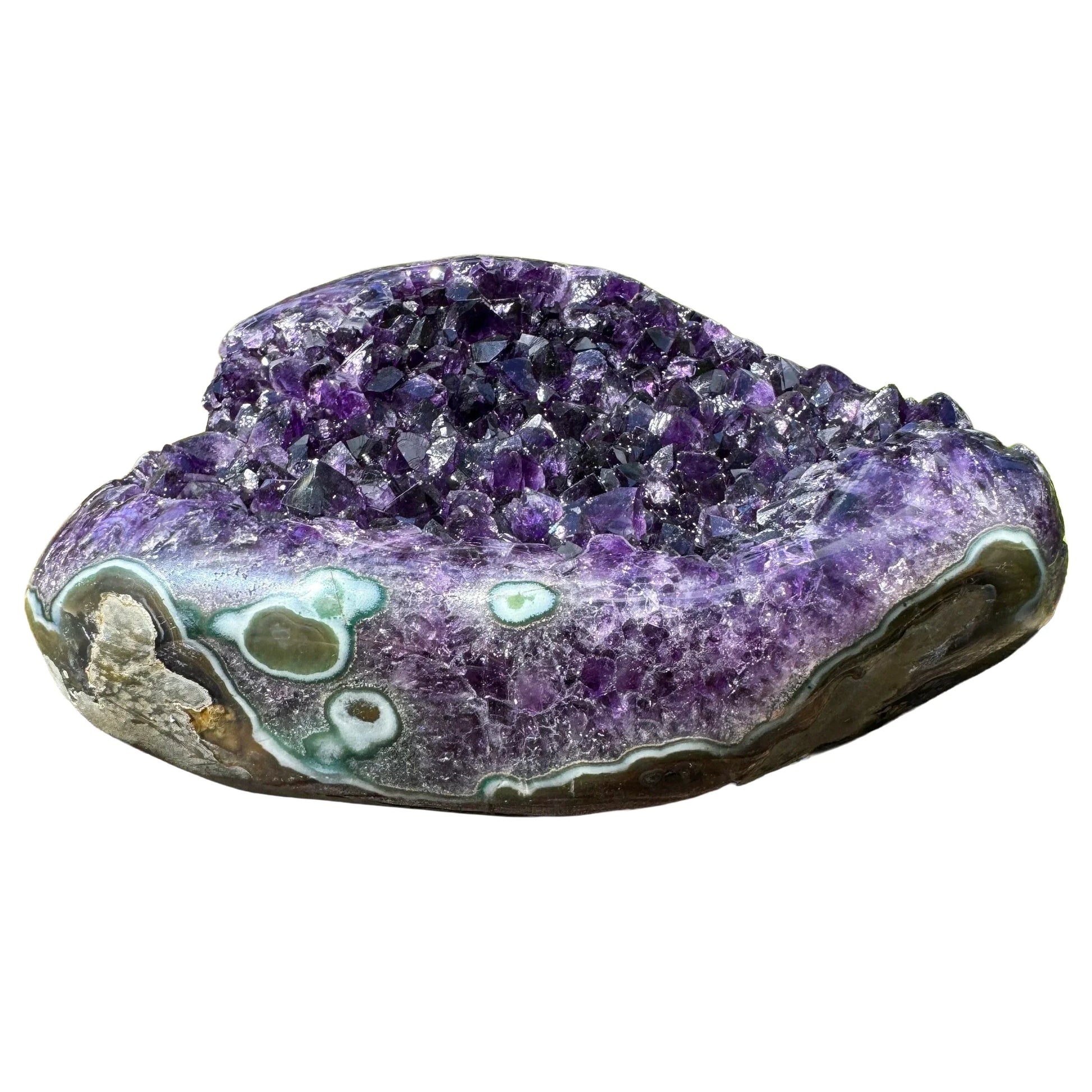 Full profile of Grade AAA Amethyst geode ready to ship from Beyond Bohemian
