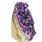 Overhead angle of Grade AA Amethyst raw geode, Uruguay-sourced.