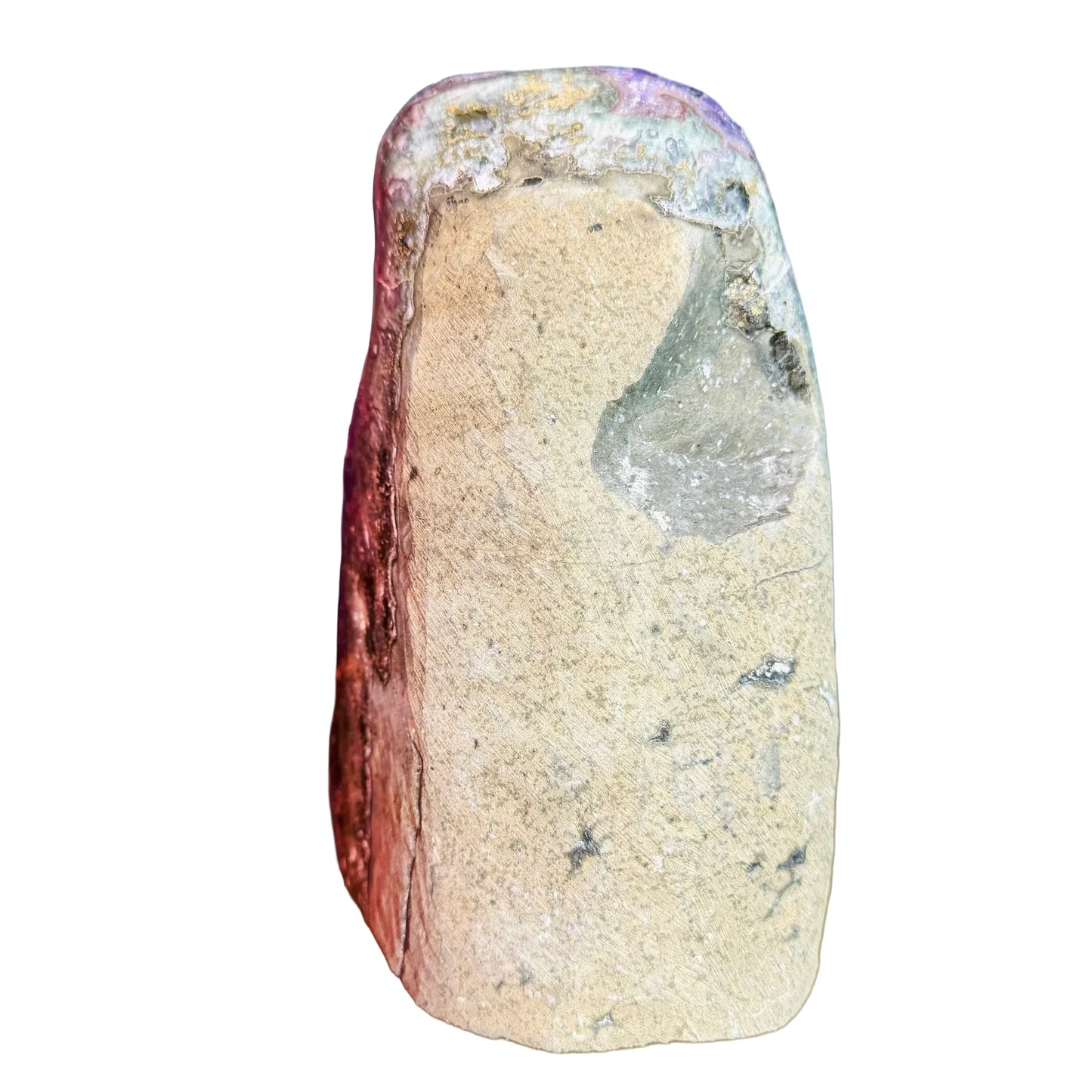 Detail shot of Grade AA Amethyst geode under natural light