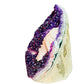 Alternate side of Grade AA Amethyst raw geode, showing open form, sourced from Uruguay.