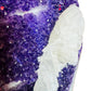 Back view of Grade AA Amethyst geode showing natural surface