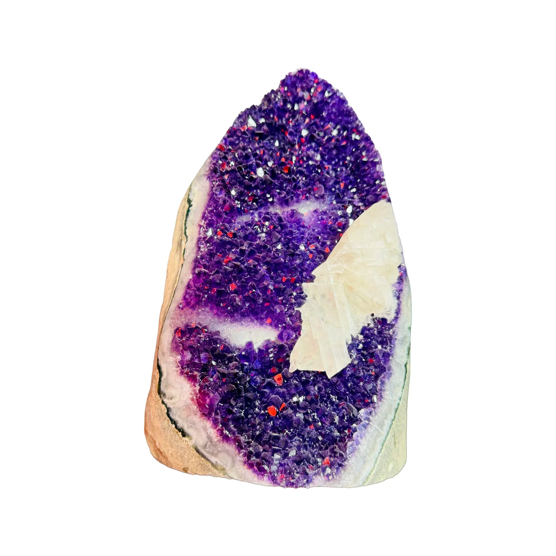 Amethyst Polished Crystal Geode Uruguay specimen natural purple crystal cave